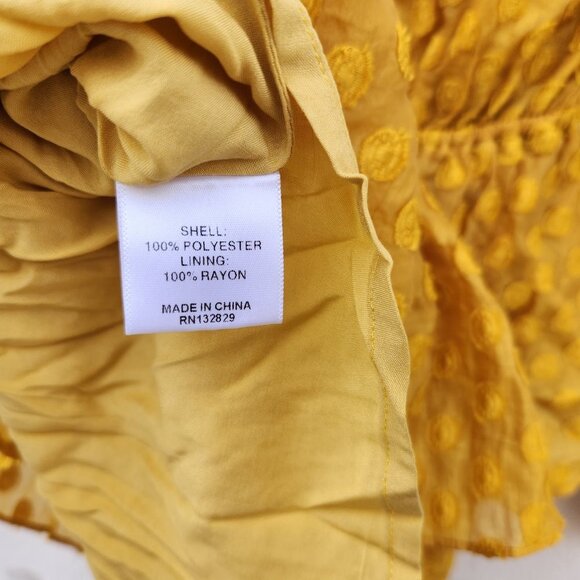 5/$100 SALE - MAJORELLE Berkshire Dress in Mustard Yellow - Picture 8 of 8
